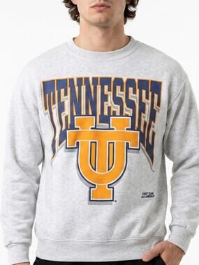 Vintage TeeJAYS Made in USA Cotton Blend Gray Sweatshirt Size L